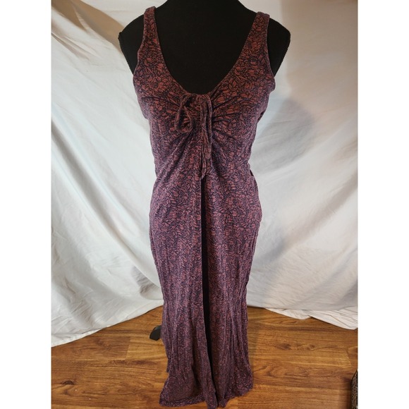 Toad&Co Dresses & Skirts - Toad & Co Verano Floral‎ Dress Size M Midi Red Tankdress Sleeveless Long Womens